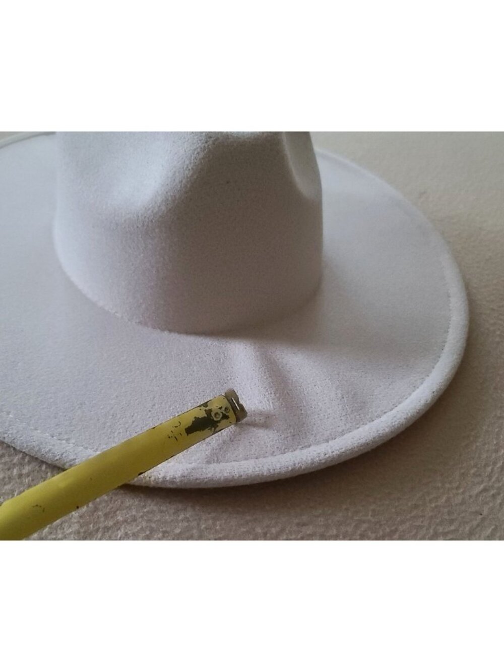 Free People Clean Slate Hat Cream One Size Western Wide Brim Wool Blend NWOT - Picture 3 of 8